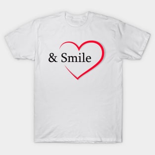 hearts and smiles Quebec T-Shirt